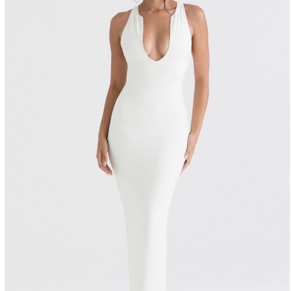 House of Cb Eleanora Ivory White Sleeveless Dress